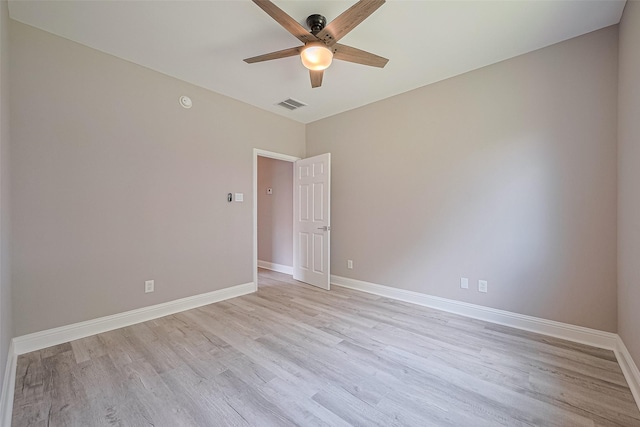 6507 Pinewood Trace Ln, Houston, TX 77041 - spare room with a ceiling fan and light wood finished floors