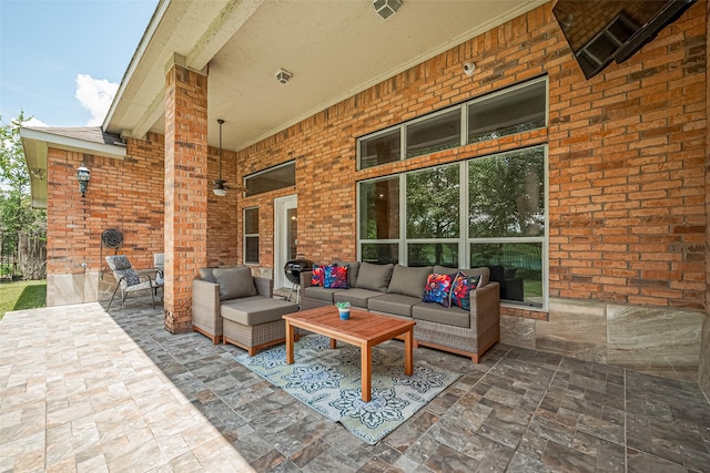 6507 Pinewood Trace Ln, Houston, TX 77041 - view of patio with an outdoor living space