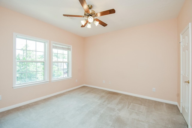 3003 Bernadette Ln, Houston, TX 77043 - unfurnished room featuring light colored carpet and a ceiling fan