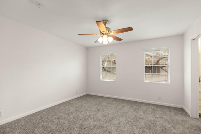 8101 Amelia Rd Unit 509, Houston, TX 77055 - unfurnished room featuring a smoke detector, carpet, and a ceiling fan