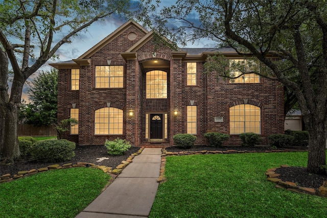 8511 Parmer Ct, Houston, TX 77064 - view of front of house with brick siding and a front yard