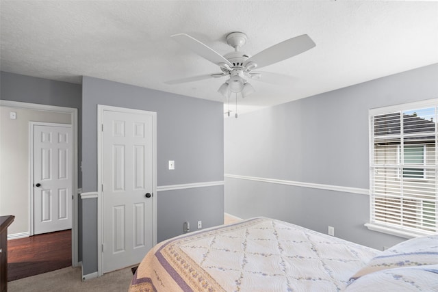8511 Parmer Ct, Houston, TX 77064 - carpeted bedroom with ceiling fan
