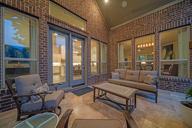 30 Madrone Terrace Pl, Tomball, TX 77375 - view of patio / terrace featuring an outdoor living space