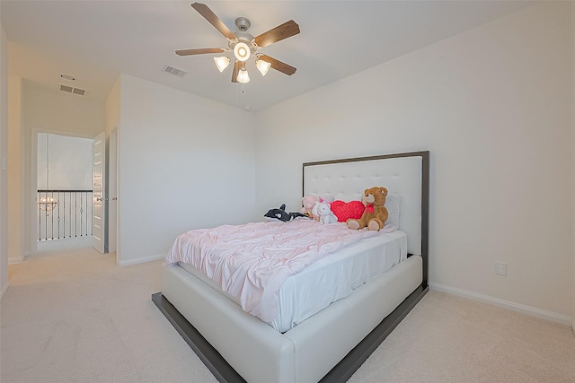 47 Monarch Trl, Sugar Land, TX 77498 - bedroom with light colored carpet and ceiling fan