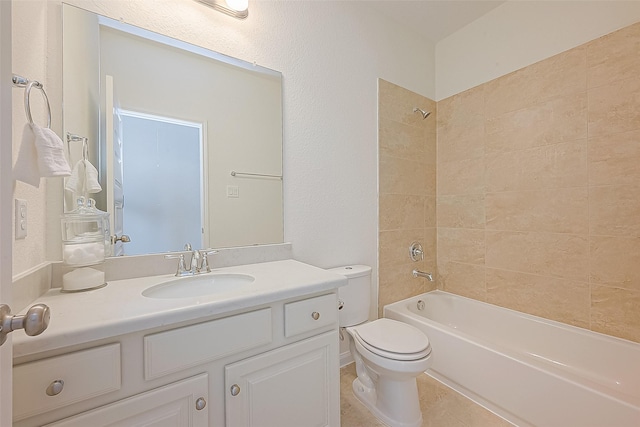 47 Monarch Trl, Sugar Land, TX 77498 - bathroom featuring vanity,  shower combination, and tile patterned flooring