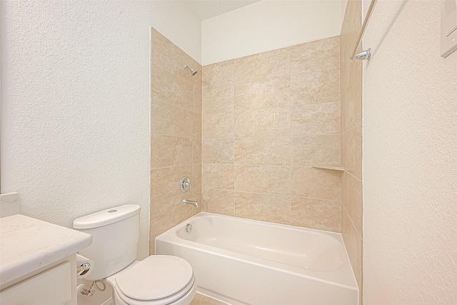 47 Monarch Trl, Sugar Land, TX 77498 - full bath with a textured wall, bathing tub / shower combination, and vanity