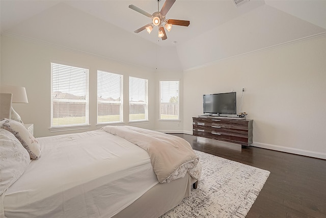 47 Monarch Trl, Sugar Land, TX 77498 - bedroom with dark wood finished floors and ceiling fan