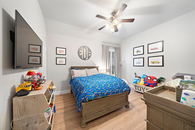 2707 Wollemi Pine Trl, Katy, TX 77493 - bedroom featuring light wood-type flooring and ceiling fan