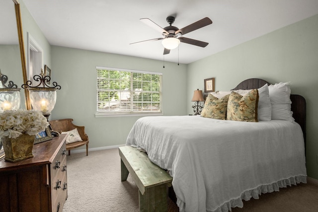 5610 Edgewick Ct, Houston, TX 77069 - bedroom with carpet floors and ceiling fan