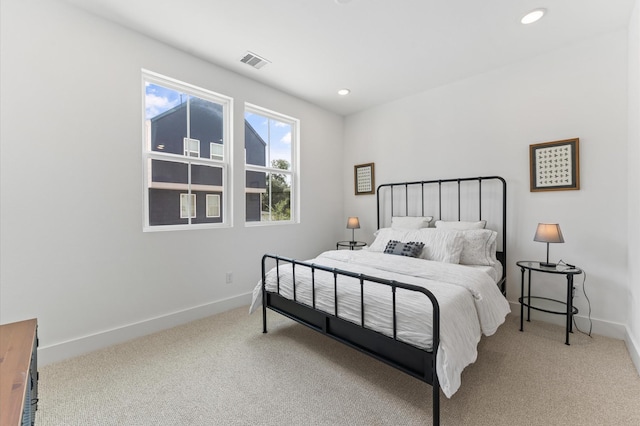 8302 Springwood Canyon Ln, Houston, TX 77055 - bedroom with light colored carpet and recessed lighting