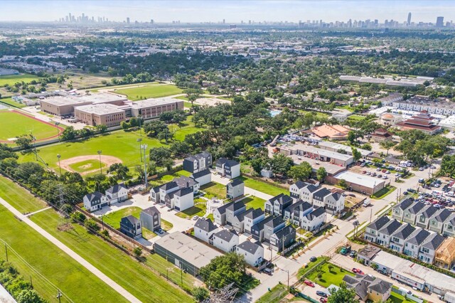 8302 Springwood Canyon Ln, Houston, TX 77055 - drone / aerial view of city skyline