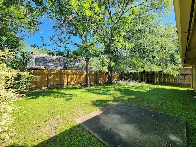 15006 Yorktown Colony Dr, Houston, TX 77084 - fenced backyard with a patio area