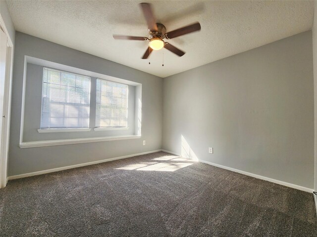 15006 Yorktown Colony Dr, Houston, TX 77084 - carpeted spare room with a textured ceiling and ceiling fan