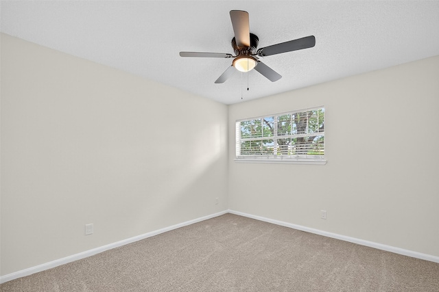 19502 Enchanted Oaks Dr, Spring, TX 77388 - carpeted spare room with ceiling fan and a textured ceiling