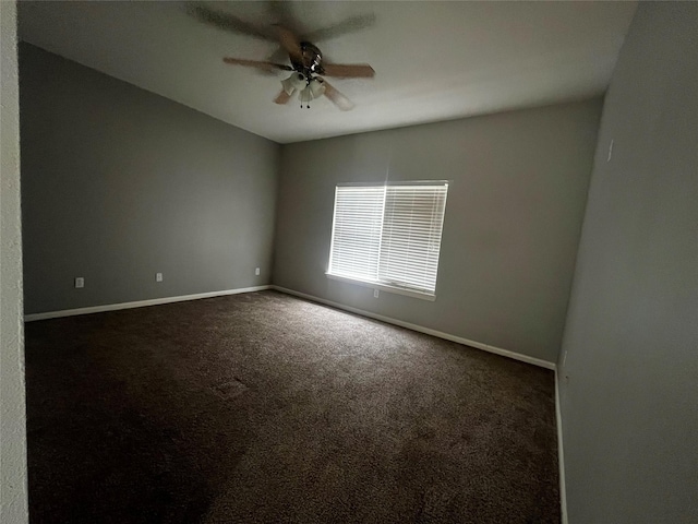 8303 Gros Ventre Ln, Houston, TX 77095 - empty room with ceiling fan and dark colored carpet