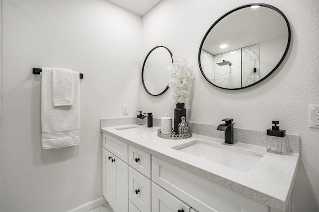 4330 Heite St, Houston, TX 77022 - full bath with double vanity and a shower