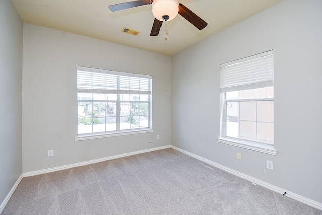 5615 Winsome Ln Unit C, Houston, TX 77057 - empty room featuring carpet flooring and ceiling fan