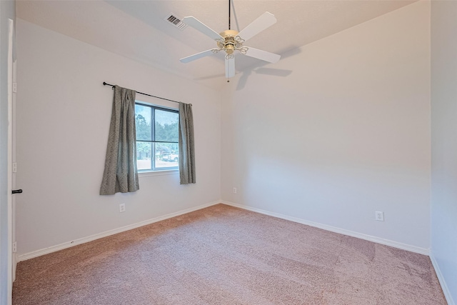 30606 S Sulphur Creek Dr, Magnolia, TX 77355 - carpeted empty room with baseboards and ceiling fan