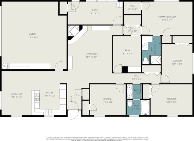 2505 Mary Ave, Pearland, TX 77581 - view of property floor plan