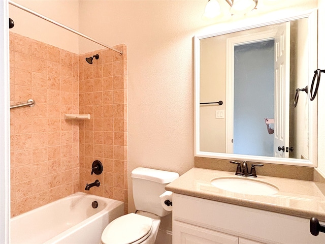 2715 Joshua Tree Ln, Manvel, TX 77578 - full bath featuring shower / tub combination, vanity, and a textured wall
