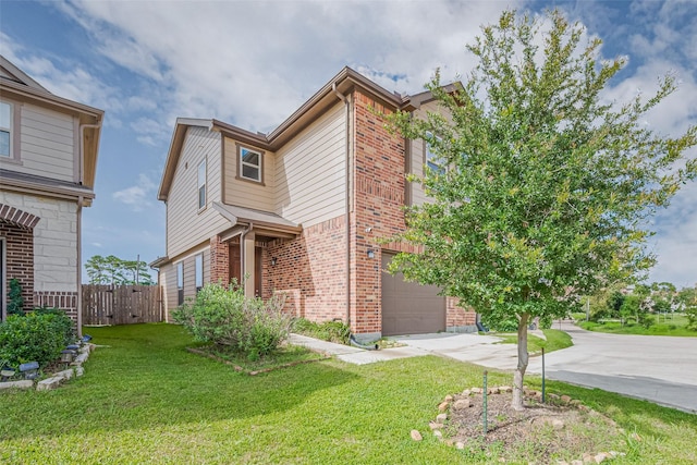 602 Willow Briar Dr, Houston, TX 77090 - view of front of home featuring brick siding, concrete driveway, and a garage