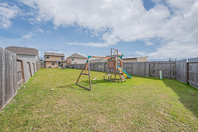 602 Willow Briar Dr, Houston, TX 77090 - fenced backyard with a playground