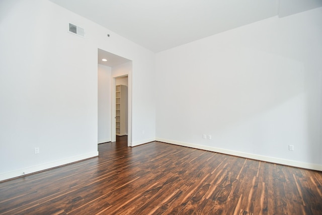 5005 Hidalgo St Unit 210, Houston, TX 77056 - spare room featuring dark wood-type flooring and recessed lighting