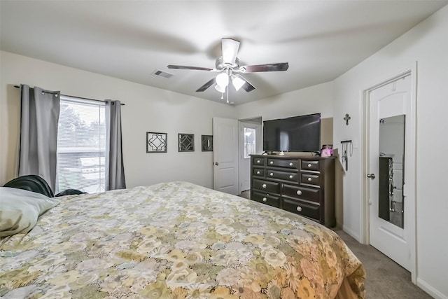 21118 Baltic Rain Dr, Hockley, TX 77447 - carpeted bedroom with a ceiling fan