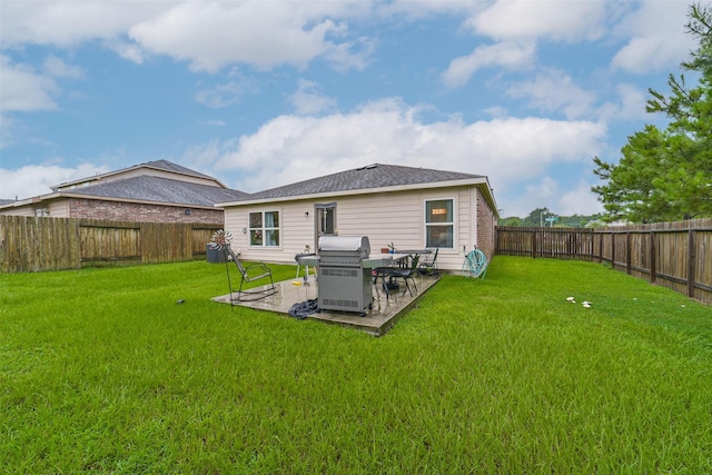 21118 Baltic Rain Dr, Hockley, TX 77447 - back of property featuring a fenced backyard and a patio