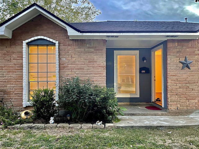 6101 Maywood Dr, Houston, TX 77053 - entrance to property with brick siding and roof with shingles
