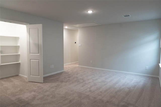 64 Valiant Ridge Trl, Magnolia, TX 77354 - spare room with attic access, carpet floors, and recessed lighting