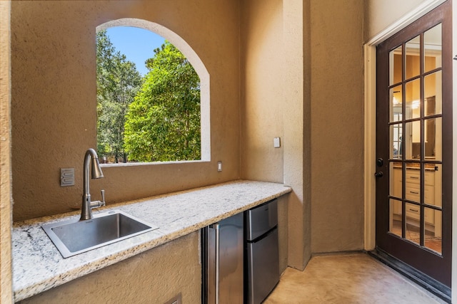 4022 Hidden Winds Dr, Spring, TX 77386 - view of patio / terrace with a sink and exterior kitchen