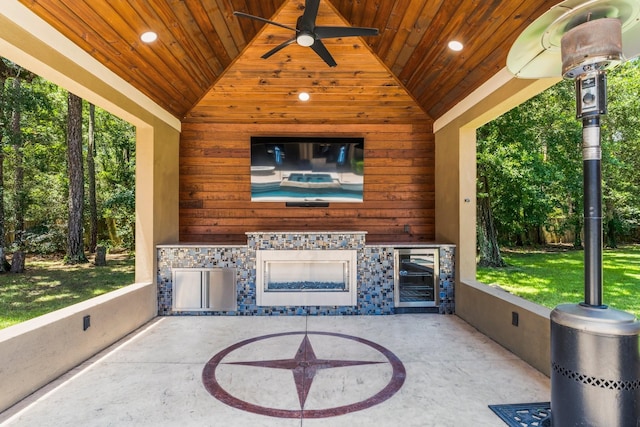 4022 Hidden Winds Dr, Spring, TX 77386 - view of patio featuring ceiling fan