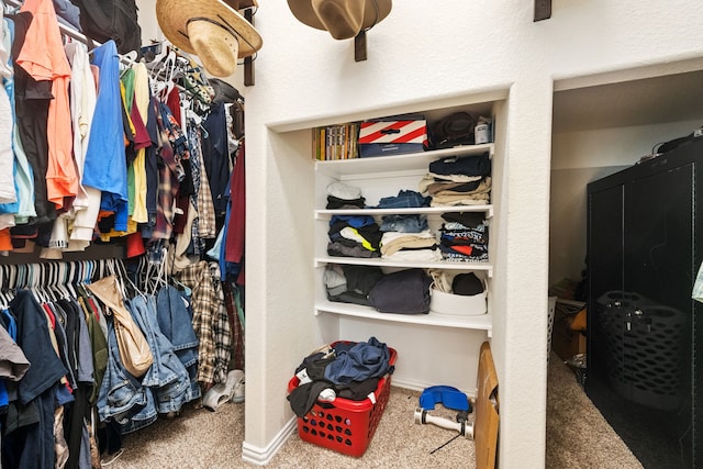7910 Brooks Crossing Dr, Baytown, TX 77521 - spacious closet with carpet flooring