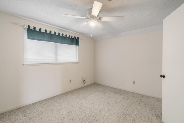 2718 Stratford St, Pearland, TX 77581 - unfurnished room with carpet, ceiling fan, and a textured ceiling