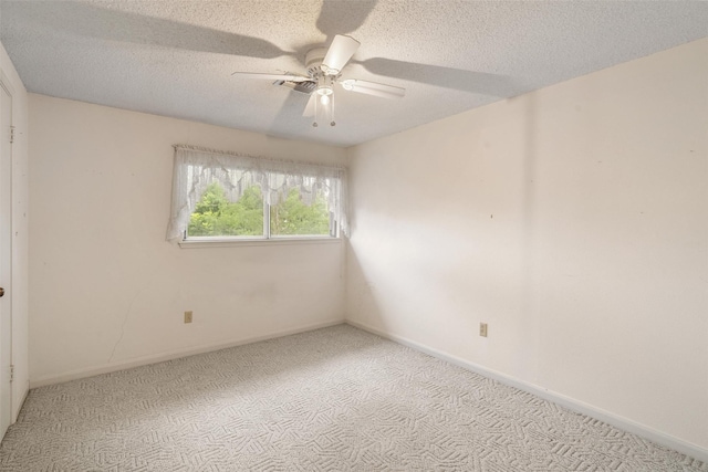 2718 Stratford St, Pearland, TX 77581 - carpeted empty room with ceiling fan and a textured ceiling
