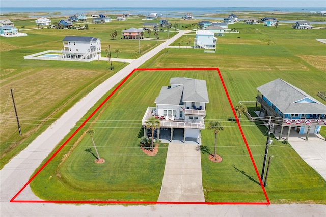 18614 Warrior Rd, Galveston, TX 77554 - aerial overview of property's location with property boundaries highlighted