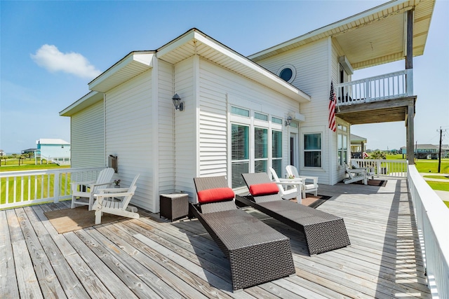 18614 Warrior Rd, Galveston, TX 77554 - view of deck