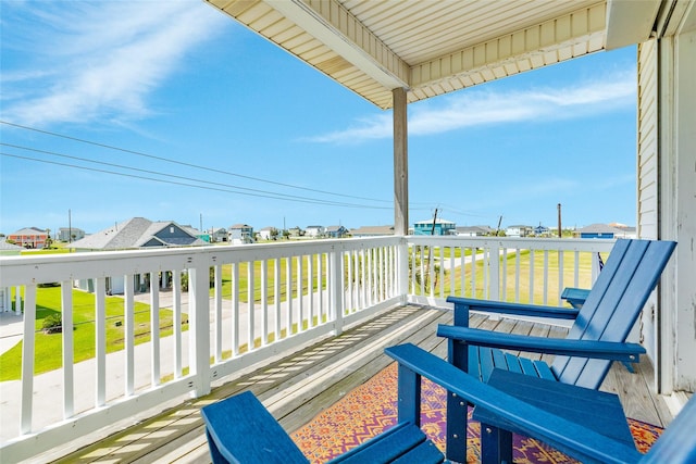 18614 Warrior Rd, Galveston, TX 77554 - balcony with a residential view