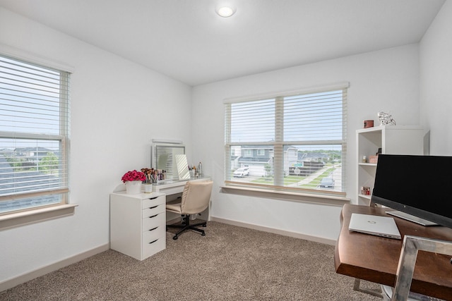 12810 Barnesbury Ln, Houston, TX 77047 - office featuring light carpet and baseboards