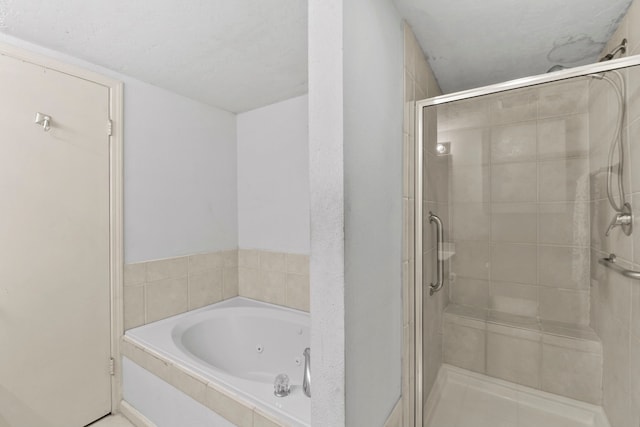 1202 Fay Rd, Kemah, TX 77565 - full bathroom with a stall shower and a tub with jets