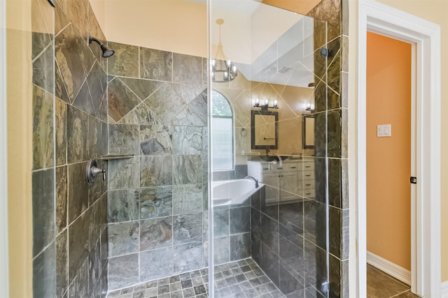 26150 Crown Ranch Blvd, Montgomery, TX 77316 - bathroom with a shower stall and baseboards