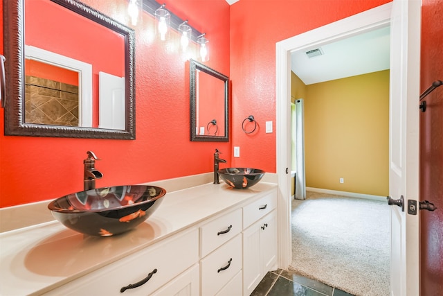 26150 Crown Ranch Blvd, Montgomery, TX 77316 - bathroom featuring vanity and tile patterned flooring