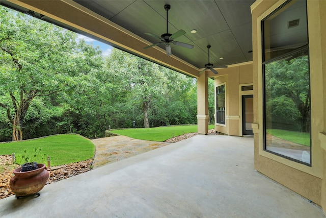 26150 Crown Ranch Blvd, Montgomery, TX 77316 - view of patio featuring a ceiling fan