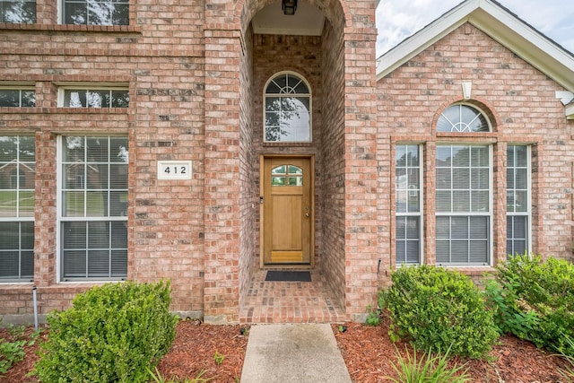 412 Belmont Ct, Lewisville, TX 75067 - entrance to property with brick siding