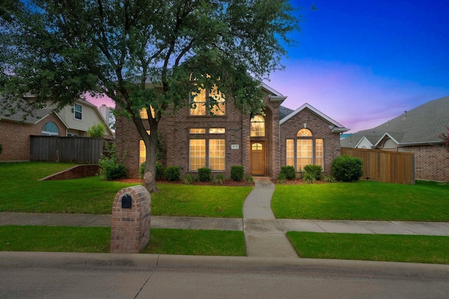 412 Belmont Ct, Lewisville, TX 75067 - traditional-style home with brick siding