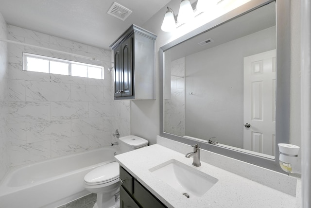 412 Belmont Ct, Lewisville, TX 75067 - bathroom with vanity and bathtub / shower combination