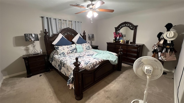 2514 Creekleaf Rd, Houston, TX 77068 - bedroom featuring light carpet and a ceiling fan