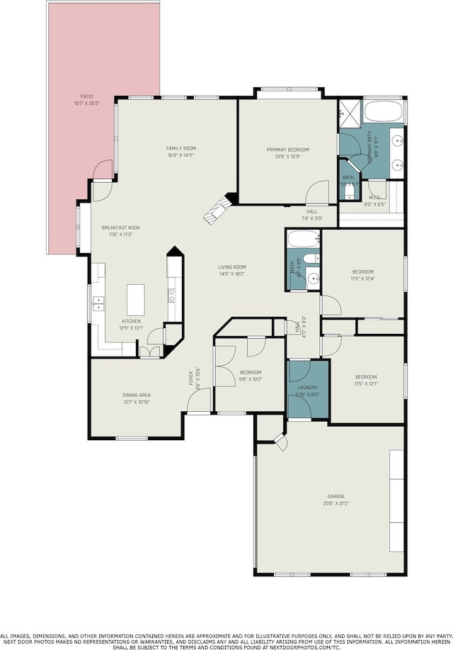 3311 Baden Oaks Ct, Katy, TX 77494 - view of home floor plan