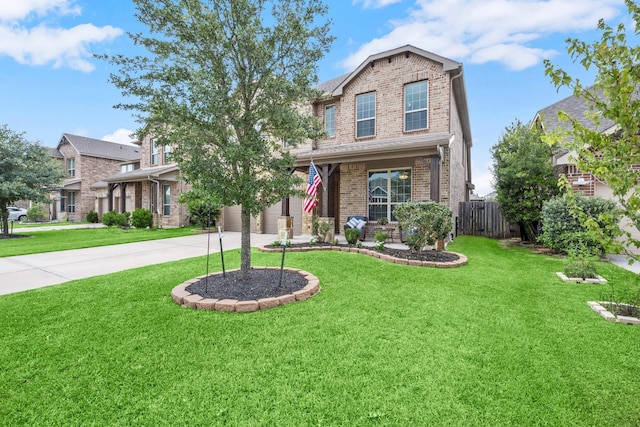 29522 Westhope Dr, Spring, TX 77386 - view of front of house featuring brick siding, driveway, and an attached garage